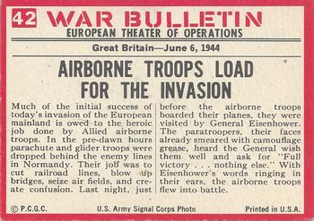 1965 Philadelphia Gum War Bulletin #42 A Word From Ike Back