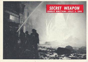 1965 Philadelphia Gum War Bulletin #48 Secret Weapon Front