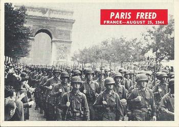 1965 Philadelphia Gum War Bulletin #50 Paris Freed Front