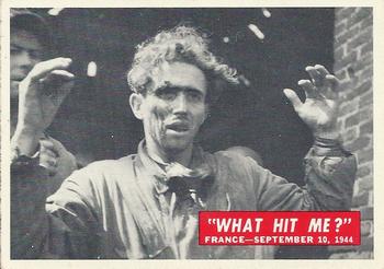 1965 Philadelphia Gum War Bulletin #52 What Hit Me? Front