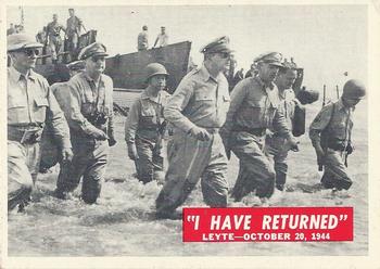 1965 Philadelphia Gum War Bulletin #53 I Have Returned Front