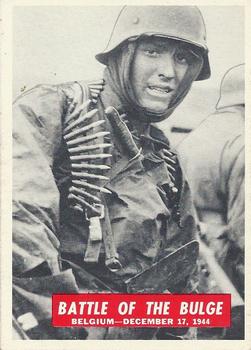 1965 Philadelphia Gum War Bulletin #55 Battle Of The Bulge Front