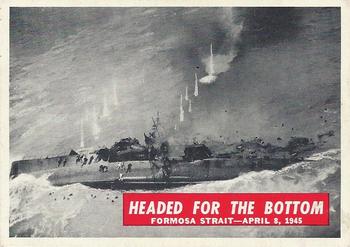 1965 Philadelphia Gum War Bulletin #72 Headed For The Bottom Front