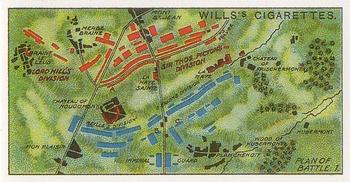 1990 Imperial 1915 Wills's Waterloo (reprint) #34 Battle of Waterloo, Plan 1 Front