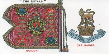 1993 Imperial Publishing Ltd Regimental Standards and Cap Badges #3 1st The Royal Dragoons Front