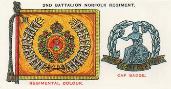 1993 Imperial Publishing Ltd Regimental Standards and Cap Badges #20 2nd Bn. Norfolk Regiment Front