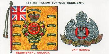 1993 Imperial Publishing Ltd Regimental Standards and Cap Badges #23 1st Bn. Suffolk Regiment Front