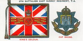 1993 Imperial Publishing Ltd Regimental Standards and Cap Badges #31 5th Bn. East Surrey Regiment, T.A. Front