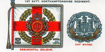 1993 Imperial Publishing Ltd Regimental Standards and Cap Badges #37 1st Bn. Northamptonshire Regiment Front