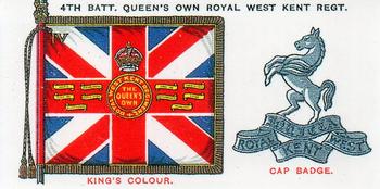 1993 Imperial Publishing Ltd Regimental Standards and Cap Badges #39 4th Bn. The Queen's Own Royal West Kent Regt. Front