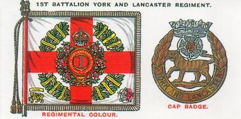 1993 Imperial Publishing Ltd Regimental Standards and Cap Badges #42 1st Bn. York and Lancaster Regiment Front
