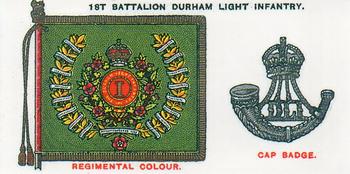 1993 Imperial Publishing Ltd Regimental Standards and Cap Badges #43 1st Bn. Durham Light Infantry Front