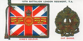 1993 Imperial Publishing Ltd Regimental Standards and Cap Badges #48 10th Bn. London Regiment, T.A. Front