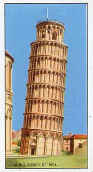 1954 Beaulah's Marvels of the World #4 Leaning Tower of Pisa Front