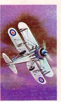 1970 Trucards Battle of Britain #12 Gloster Gladiator Front