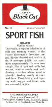 1978 Craven Black Cat Sport Fish #2 Roach Back