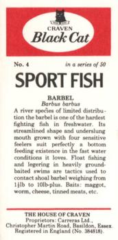 1978 Craven Black Cat Sport Fish #4 Barbel Back