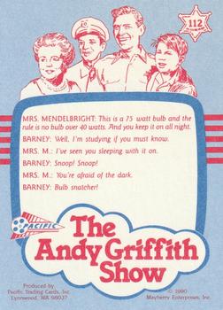 1991 Pacific The Andy Griffith Show Series 2 #112 Say Watt? Back