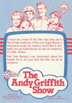 1991 Pacific The Andy Griffith Show Series 2 #115 Deputy Dosage Back