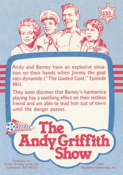 1991 Pacific The Andy Griffith Show Series 2 #133 Fife and harmonica Blues Back