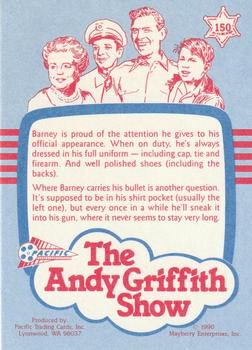1991 Pacific The Andy Griffith Show Series 2 #150 Debonair Deputy Back