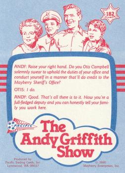 1991 Pacific The Andy Griffith Show Series 2 #182 Deputy Otis Back