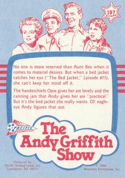 1991 Pacific The Andy Griffith Show Series 2 #197 Bee's Birthday Back