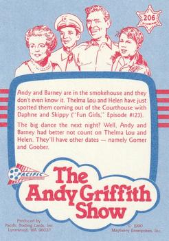 1991 Pacific The Andy Griffith Show Series 2 #206 Not Pleased Back
