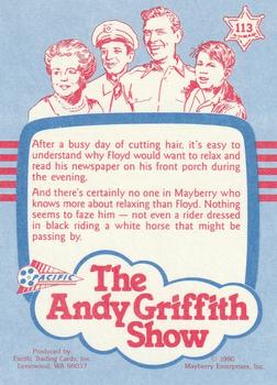 1991 Pacific The Andy Griffith Show Series 2 #113 Evening News Back