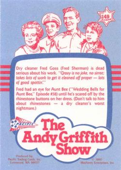 1991 Pacific The Andy Griffith Show Series 2 #149 Mr. Goss Cleans His Plate Back