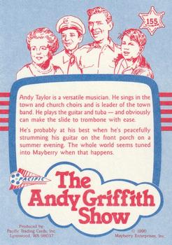 1991 Pacific The Andy Griffith Show Series 2 #155 Lone Trombone Back
