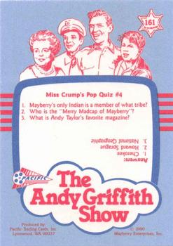 1991 Pacific The Andy Griffith Show Series 2 #161 Classified Back
