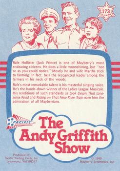1991 Pacific The Andy Griffith Show Series 2 #173 Rafe Hollister Back