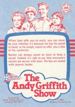 1991 Pacific The Andy Griffith Show Series 2 #195 Stick 'em Up! Back