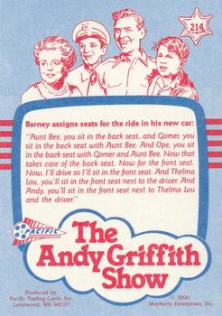 1991 Pacific The Andy Griffith Show Series 2 #214 Sunday Drive Way Back