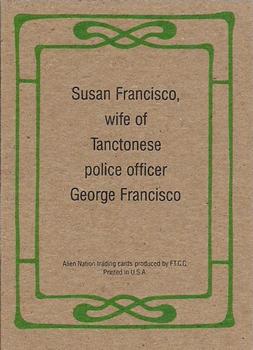 1990 FTCC Alien Nation The Series #5 Susan Francisco Back