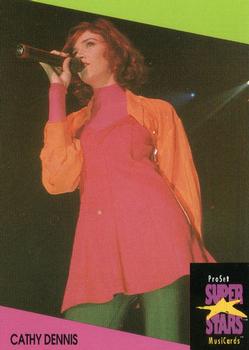 1991 Pro Set SuperStars MusiCards (UK Edition) #27 Cathy Dennis Front