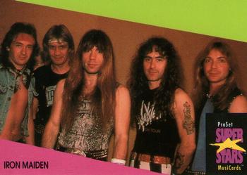 1991 Pro Set SuperStars MusiCards (UK Edition) #64 Iron Maiden Front