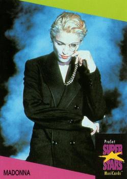 1991 Pro Set SuperStars MusiCards (UK Edition) #79 Madonna Front