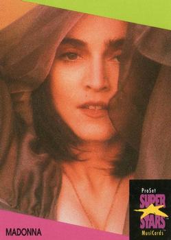 1991 Pro Set SuperStars MusiCards (UK Edition) #80 Madonna Front