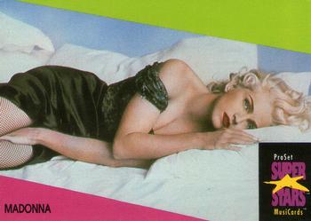 1991 Pro Set SuperStars MusiCards (UK Edition) #82 Madonna Front
