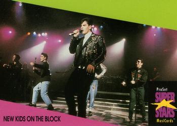 1991 Pro Set SuperStars MusiCards (UK Edition) #97 New Kids on the Block Front