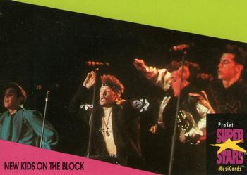 1991 Pro Set SuperStars MusiCards (UK Edition) #100 New Kids on the Block Front