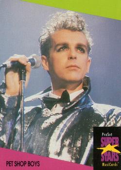 1991 Pro Set SuperStars MusiCards (UK Edition) #105 Pet Shop Boys Front