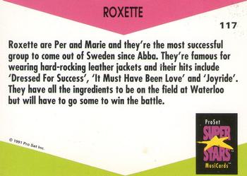 1991 Pro Set SuperStars MusiCards (UK Edition) #117 Roxette Back