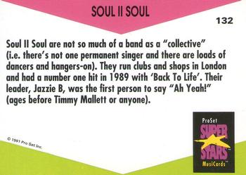 1991 Pro Set SuperStars MusiCards (UK Edition) #132 Soul II Soul Back