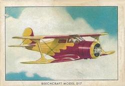 1940 Wings Modern American Airplanes Series A (T87a) #31 Beechcraft Model D17 Front