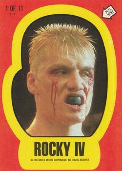 1985 Topps Rocky IV - Stickers #1 Ivan Drago Front