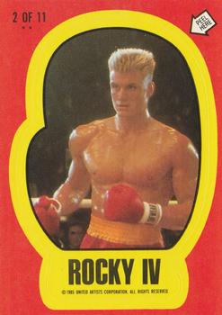 1985 Topps Rocky IV - Stickers #2 Drago Front