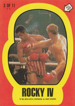 1985 Topps Rocky IV - Stickers #3 Rocky / Drago Front